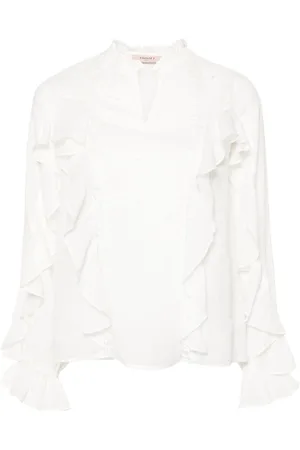 Twin-Set Blusa con dettagli in pizzo