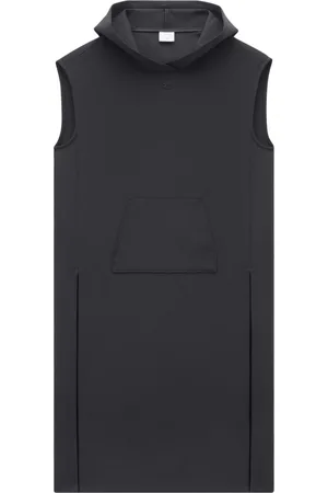 Courrèges Abito midi con cappuccio Cocoon