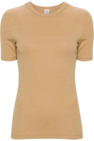 Totême T-shirt girocollo a coste