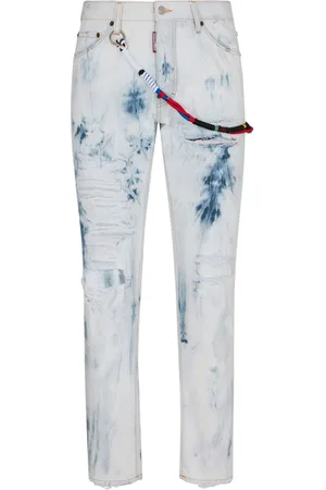 Dsquared2 Jeans dritti con effetto vissuto