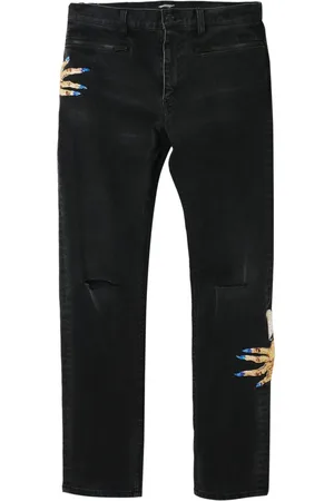 UNDERCOVER Jeans dritti con ricamo