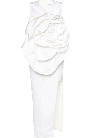 HUISHAN ZHANG Abito Aphrodite midi con applicazione