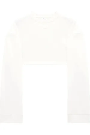 Courrèges Felpa Cocoon crop