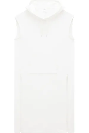 Courrèges Tunica smanicata con cappuccio