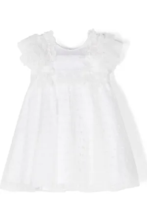Lapin House Abito in tulle con ricamo
