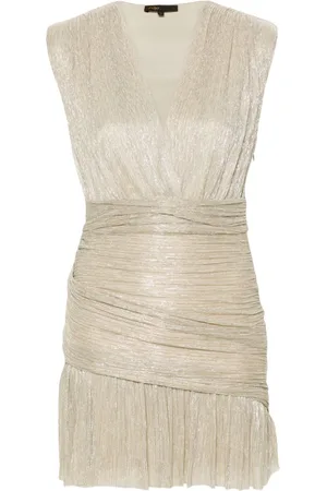 Maje Abito corto in lurex con ruches