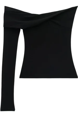 Courrèges Top in jersey con design a incrocio