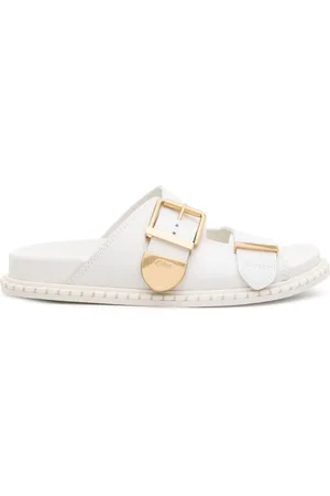 Chloé Sandali slides in pelle Rebecca