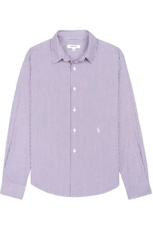 Sporty & Rich Camicia a righe con ricamo logo