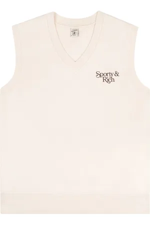 Sporty & Rich Canotta Bardot con stampa
