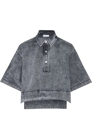 ROSETTA GETTY Top denim corto