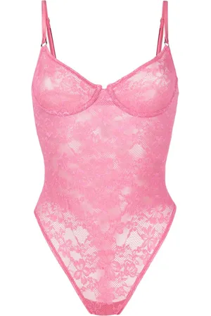 FLEUR DU MAL Body Le Stretch in pizzo