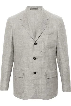 corneliani Cappotto monopetto con collo rialzato