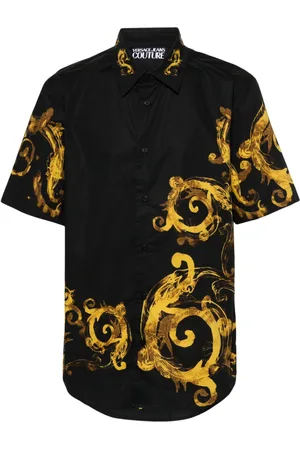 VERSACE Camicia con stampa Watercolor Couture
