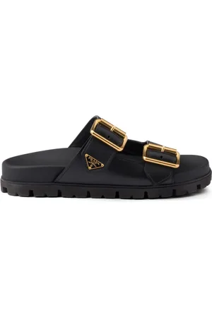 Prada Slippers con logo a triangolo