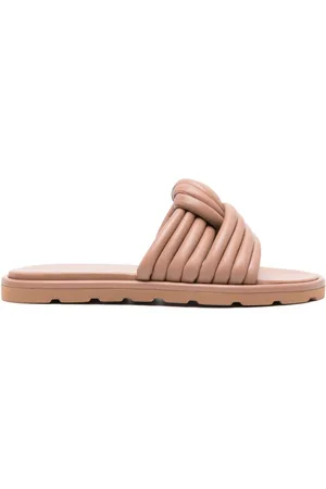 Gianvito Rossi Sandali slides Ottavia in pelle