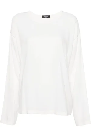 Fabiana Filippi Blusa con bordo di perline