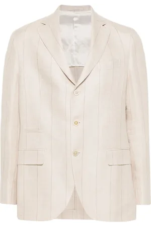 ELEVENTY Blazer monopetto a righe
