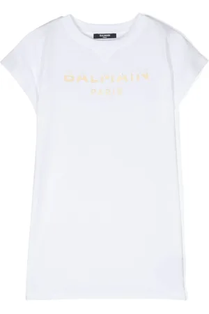 Balmain Abito modello T-shirt con stampa