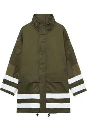 Comme des Garçons Parka con bordo a righe