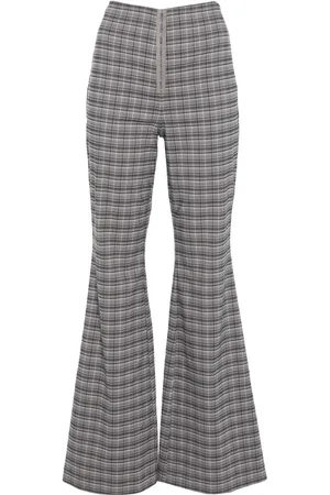 ROTATE Pantaloni svasati a quadri