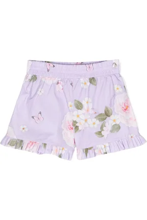 MONNALISA Shorts con bordo plissettato