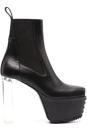 Rick Owens Stivali in pelle a punta aperta 160mm