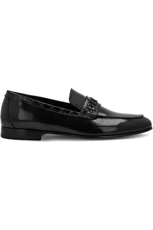 Philipp Plein Mocassini in pelle con placca logo