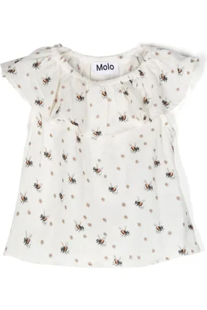 Molo Top smanicato con stampa