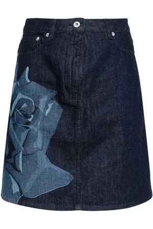 Kenzo Minigonna denim con stampa
