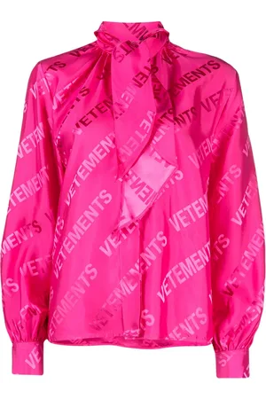 Vetements Camicia con logo jacquard