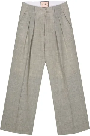 Plan C Pantaloni dritti effetto m??lange