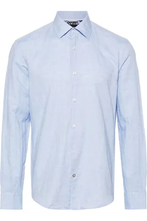 HUGO BOSS Camicia con colletto ampio
