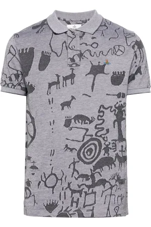 Vivienne Westwood Polo con stampa grafica