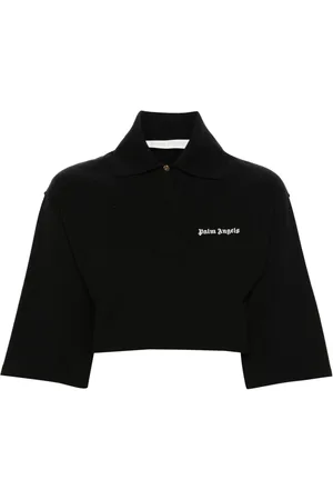Palm Angels Polo crop con logo