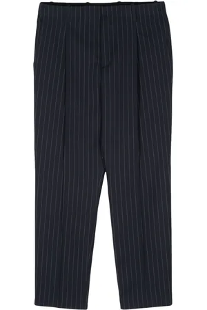Maison Kitsuné Pantaloni affusolati gessati