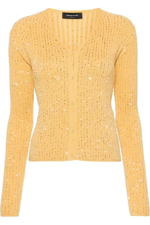 Fabiana Filippi Cardigan a coste con paillettes