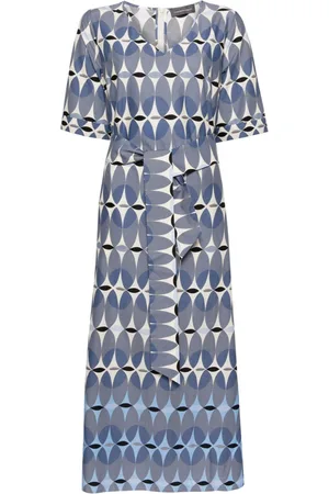 LORENA ANTONIAZZI Abito midi con stampa geometrica