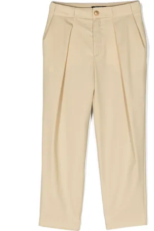 Balmain Chino in lana con pieghe