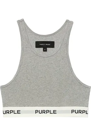 Purple Brand Reggiseno sportivo con banda logo