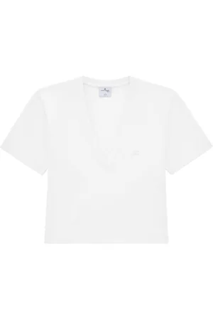 Courrèges T-shirt con applicazione logo