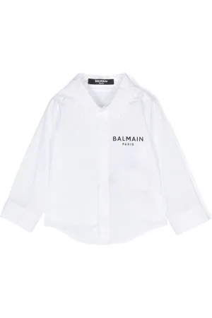 Balmain Camicia con monogramma jacquard