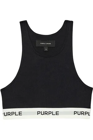 Purple Brand Reggiseno sportivo con banda logo