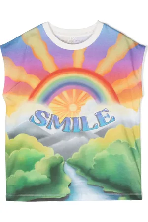 Stella McCartney T-shirt Smile con stampa