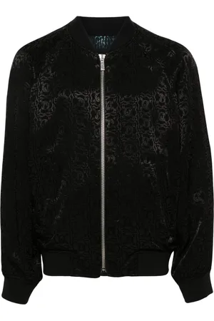 Roberto Cavalli Bomber con effetto jacquard