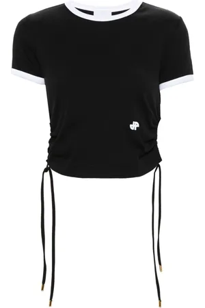 Patou T-shirt a coste con dettaglio cut-out