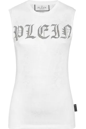 Philipp Plein Canotta con cristalli