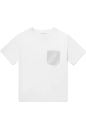 DL1961 Kids T-shirt a righe con applicazione