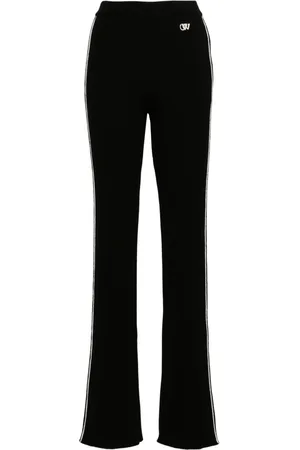 OFF-WHITE Pantaloni svasati a coste