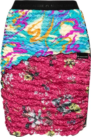Marine Serre Gonna con design patchwork